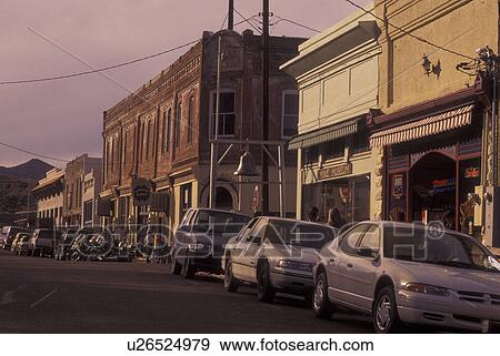 Stock Photo -  Jerome, AZ, Arizona, downtown (once a copper mining town). Fotosearch