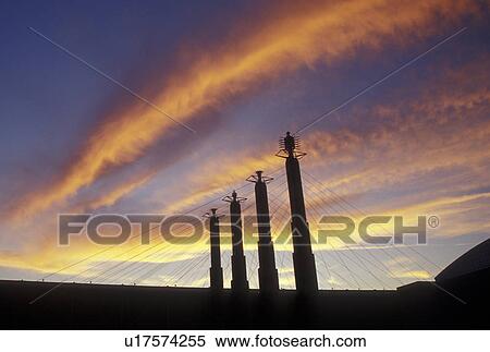 Kansas City, MO, Missouri, sky stations/pylon caps on top of Convention Center, downtown, silhouette, sunset View Large Photo Image Stock Photography - Kansas City, MO, Missouri, sky stations/pylon caps on top of Convention Center, downtown, silhouette, sunset. Fotosearch