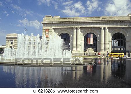 Kansas City, MO, Missouri, Union Station, The Bloch Fountain View Large Photo Image Stock Photography - Kansas City, MO, Missouri, Union Station, The Bloch Fountain. Fotosearch