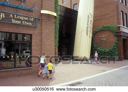 Kentucky, Louisville, KY, Giant Baseball Bat displayed outside Louisville Slugger Museum, Hillerich & Bradsby Co. View Large Photo Image Stock Photograph - Kentucky, Louisville, KY, Giant Baseball Bat displayed outside Louisville Slugger Museum, Hillerich & Bradsby Co.. Fotosearch