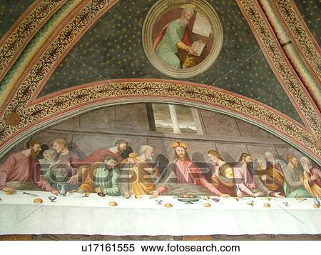 Liguria, Italy, Chiavari, Riviera di Levante, Ligurian Riviera, Europe, Fresco of The Last Supper in the sanctuary of the catholic church in the town of Chiavari. View Large Photo Image Stock Photography - Liguria, Italy, Chiavari, Riviera di Levante, Ligurian Riviera, Europe, Fresco of The Last Supper in the sanctuary of the catholic church in the town of Chiavari.. Fotosearch