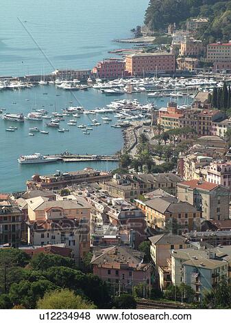 Liguria, Italy, Santa Margherita Ligure, Riviera di Levante, Ligurian Riviera, Europe, Scenic view of the resort town of Santa Margherita Ligure along the Ligurian Sea. View Large Photo Image Stock Photo - Liguria, Italy, Santa Margherita Ligure, Riviera di Levante, Ligurian Riviera, Europe, Scenic view of the resort town of Santa Margherita Ligure along the Ligurian Sea.. Fotosearch