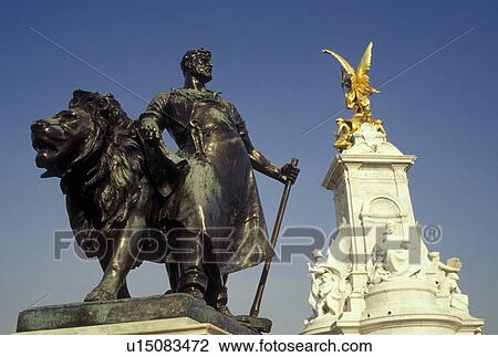London, England, Great Britain, United Kingdom, Europe, Queen Victoria Monument outside Buckingham Palace. View Large Photo Image Stock Image - London, England, Great Britain, United Kingdom, Europe, Queen Victoria Monument outside Buckingham Palace.. Fotosearch