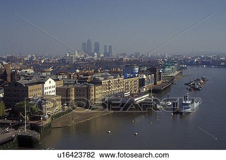 London, England, Great Britain, United Kingdom, Europe, View of London skyline and the River Thames from Tower Bridge. View Large Photo Image Stock Image - London, England, Great Britain, United Kingdom, Europe, View of London skyline and the River Thames from Tower Bridge.. Fotosearch