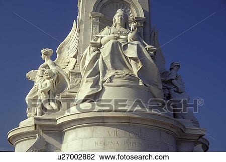 London, England, Great Britain, United Kingdom, Europe, Queen Victoria Monument outside Buckingham Palace. View Large Photo Image Stock Image - London, England, Great Britain, United Kingdom, Europe, Queen Victoria Monument outside Buckingham Palace.. Fotosearch