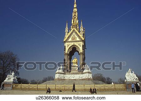 London, England, Great Britain, United Kingdom, Europe, Albert Memorial at Kensington Gardens. View Large Photo Image Stock Photo - London, England, Great Britain, United Kingdom, Europe, Albert Memorial at Kensington Gardens.. Fotosearch