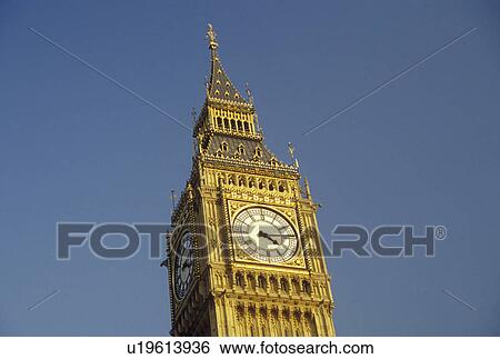 Stock Photograph -  London, England, Great Britain, United Kingdom, Europe, Big Ben in Westminster.. Fotosearch