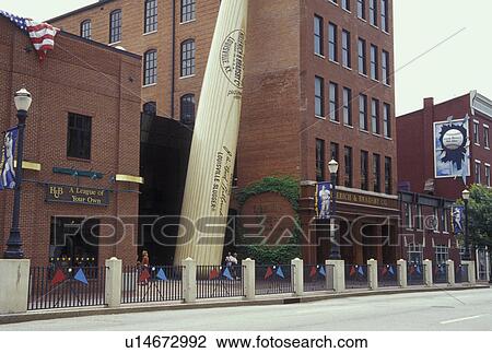 Louisville, KY, Kentucky, Giant Baseball Bat displayed outside Louisville Slugger Museum, Hillerich & Bradsby Co. View Large Photo Image Stock Image - Louisville, KY, Kentucky, Giant Baseball Bat displayed outside Louisville Slugger Museum, Hillerich & Bradsby Co.. Fotosearch