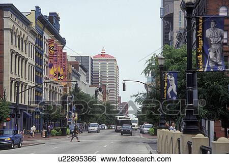 Louisville, KY, Kentucky, Main Street, downtown View Large Photo Image Stock Photograph -  Louisville, KY, Kentucky, Main Street, downtown. Fotosearch