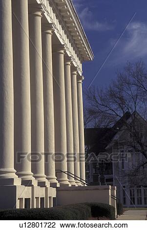 Macon, GA, Georgia, Mercer University, The Woodruff House, A Greek Revival Plantation Mansion View Large Photo Image Stock Image -  Macon, GA, Georgia, Mercer University, The Woodruff House, A Greek Revival Plantation Mansion. Fotosearch