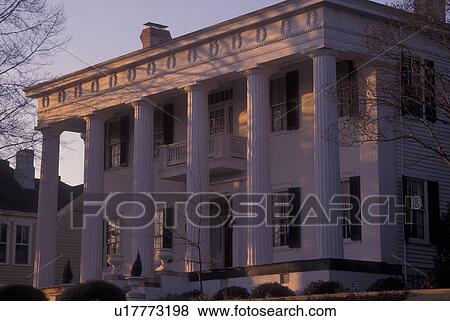 Stock Photo -  Macon, GA, Georgia, Nisbey-Birdsey-Domingos House, ca. 1843. Fotosearch