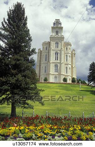 Manti, UT, Utah, Mormon Temple, ca. 1888, in the town of Manti. View Large Photo Image Picture - Manti, UT, Utah, Mormon Temple, ca. 1888, in the town of Manti.. Fotosearch