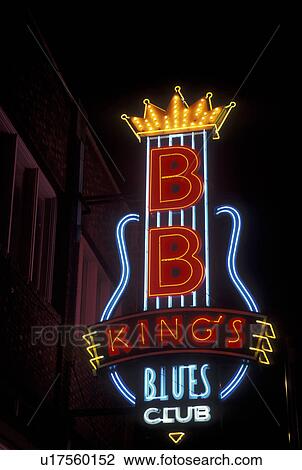 Memphis, TN, Tennessee, BB King Blues Club on Beale Street, evening, neon lights View Large Photo Image Stock Image - Memphis, TN, Tennessee, BB King Blues Club on Beale Street, evening, neon lights. Fotosearch