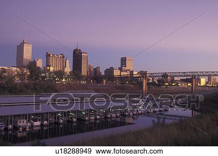 Memphis, TN, Tennessee, skyline, Memphis Yacht Club & Marina, Mississippi River View Large Photo Image Stock Photo - Memphis, TN, Tennessee, skyline, Memphis Yacht Club & Marina, Mississippi River. Fotosearch