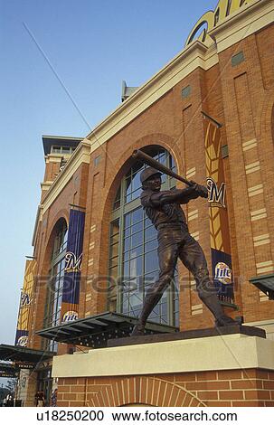 Stock Image -  Milwaukee, WI, Wisconsin, Miller Park, Milwaukee Brewers, baseball stadium. Fotosearch