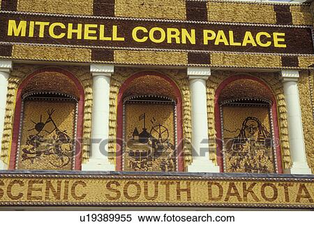 Stock Photography -  Mitchell, SD, South Dakota, The Corn Palace, designed from ears of corn. Fotosearch