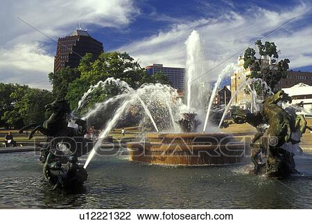 MO, Missouri, Kansas City, J. C. Nicholas Memorial Fountain at Country Club Plaza View Large Photo Image Stock Image - MO, Missouri, Kansas City, J. C. Nicholas Memorial Fountain at Country Club Plaza. Fotosearch