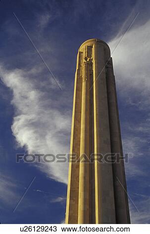 MO, Missouri, Kansas City, Liberty Memorial, History of World War I, 217 foot tower, Torch of Liberty observation tower View Large Photo Image Stock Image - MO, Missouri, Kansas City, Liberty Memorial, History of World War I, 217 foot tower, Torch of Liberty observation tower. Fotosearch