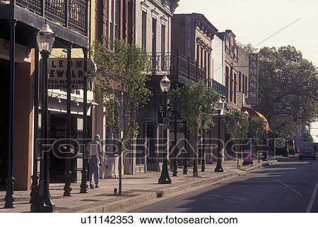 Mobile, AL, Alabama, downtown, Dauphin Street View Large Photo Image Stock Image - Mobile, AL, Alabama, downtown, Dauphin Street. Fotosearch
