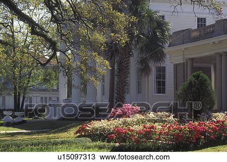 Stock Image -  Mobile, AL, Alabama, Rapier-Boone House, Oakleigh Garden Historic District, 19th century. Fotosearch
