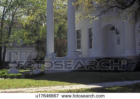 Stock Photo -  Mobile, AL, Alabama, Rapier-Boone House, Oakleigh Garden Historic District, 19th century. Fotosearch