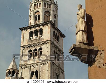 Modena, Emilia-Romagna, Italy, Europe, Torre Ghirlandina in the town of Modena. View Large Photo Image Stock Image - Modena, Emilia-Romagna, Italy, Europe, Torre Ghirlandina in the town of Modena.. Fotosearch
