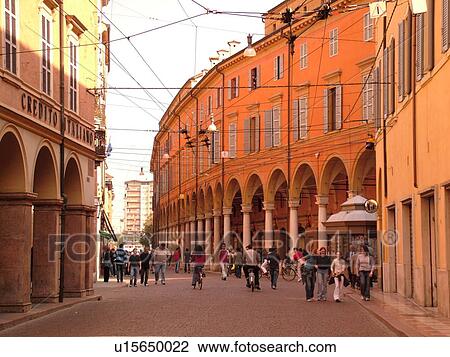 Modena, Italy, Emilia-Romagna, Europe, Via Emilia in downtown Modena. View Large Photo Image Stock Image - Modena, Italy, Emilia-Romagna, Europe, Via Emilia in downtown Modena.. Fotosearch