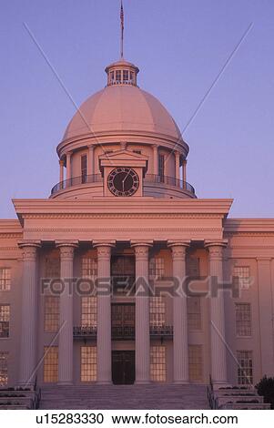 Montgomery, AL, Alabama, Alabama State Capitol, sunset View Large Photo Image Stock Image - Montgomery, AL, Alabama, Alabama State Capitol, sunset. Fotosearch