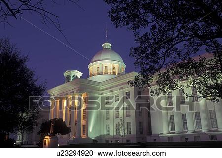 Montgomery, AL, Alabama, Alabama State Capitol, evening View Large Photo Image Stock Image - Montgomery, AL, Alabama, Alabama State Capitol, evening. Fotosearch