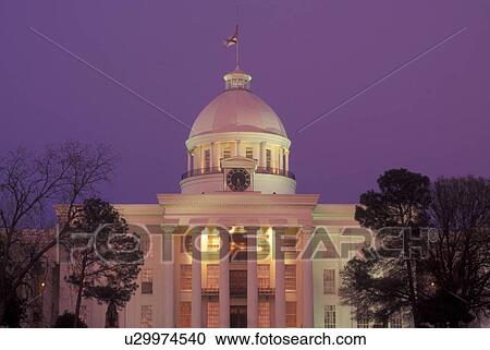 Montgomery, AL, Alabama, Alabama State Capitol, evening View Large Photo Image Stock Image - Montgomery, AL, Alabama, Alabama State Capitol, evening. Fotosearch