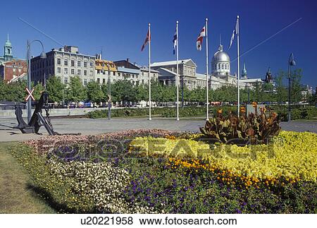 Montreal, Canada, Quebec, Bonsecours Market (Marche Bonsecours) at the Old Port (Vieux Port) in Old Montreal (Vieux Montreal). View Large Photo Image Stock Photo - Montreal, Canada, Quebec, Bonsecours Market (Marche Bonsecours) at the Old Port (Vieux Port) in Old Montreal (Vieux Montreal).. Fotosearch