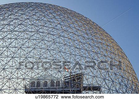 Montreal, Canada, Quebec, Ile Ste. Helene, View of the Biosphere, built for Expo 67, on Ile Sainte Helene (St. Helen's Island) in Montreal. View Large Photo Image Stock Image - Montreal, Canada, Quebec, Ile Ste. Helene, View of the Biosphere, built for Expo 67, on Ile Sainte Helene (St. Helen's Island) in Montreal.. Fotosearch