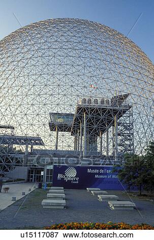 Montreal, Canada, Quebec, Ile Ste. Helene, View of the Biosphere, built for Expo 67, on Ile Sainte Helene (St. Helen's Island) in Montreal. View Large Photo Image Stock Photo - Montreal, Canada, Quebec, Ile Ste. Helene, View of the Biosphere, built for Expo 67, on Ile Sainte Helene (St. Helen's Island) in Montreal.. Fotosearch
