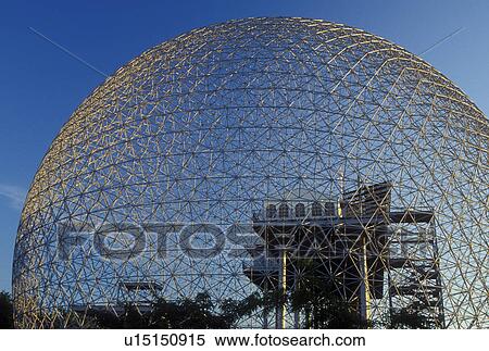 Montreal, Canada, Quebec, Ile Ste. Helene, View of the Biosphere, built for Expo 67, on Ile Sainte Helene (St. Helen's Island) in Montreal. View Large Photo Image Stock Photography - Montreal, Canada, Quebec, Ile Ste. Helene, View of the Biosphere, built for Expo 67, on Ile Sainte Helene (St. Helen's Island) in Montreal.. Fotosearch