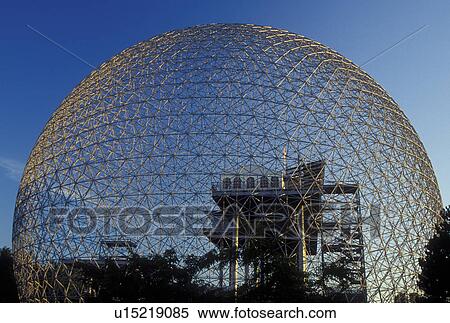 Montreal, Canada, Quebec, Ile Ste. Helene, View of the Biosphere, built for Expo 67, on Ile Sainte Helene (St. Helen's Island) in Montreal. View Large Photo Image Stock Photography - Montreal, Canada, Quebec, Ile Ste. Helene, View of the Biosphere, built for Expo 67, on Ile Sainte Helene (St. Helen's Island) in Montreal.. Fotosearch