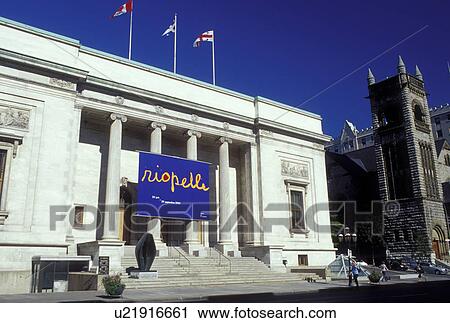Stock Image -  Montreal, Canada, Quebec, Montreal Museum of Fine Arts (Musee des beaux-arts de Montreal) in downtown Montreal.. Fotosearch