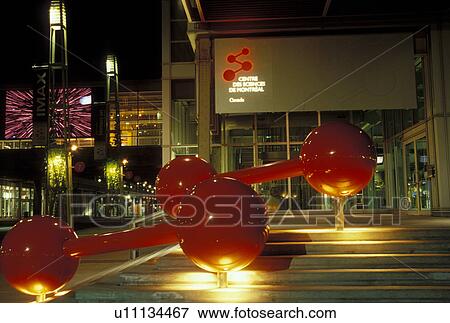 Montreal, Canada, Quebec, Montreal Science Center (Centre des sciences de Montreal) illuminated at night at the Old Port (Vieux Port) in Montreal. View Large Photo Image Stock Photo - Montreal, Canada, Quebec, Montreal Science Center (Centre des sciences de Montreal) illuminated at night at the Old Port (Vieux Port) in Montreal.. Fotosearch