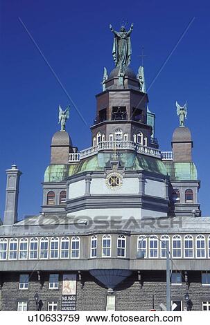 Stock Photo -  Montreal, Canada, Quebec, Musee Marguerite Bourgeoys in Montreal.. Fotosearch