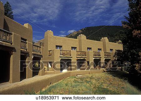 Stock Image -  Monument Lake, CO, Colorado, Lodge at Monument Lake. Fotosearch