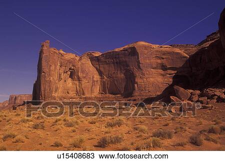 Stock Image -  Monument Valley Navajo Tribal Park, AZ, Arizona, . Fotosearch