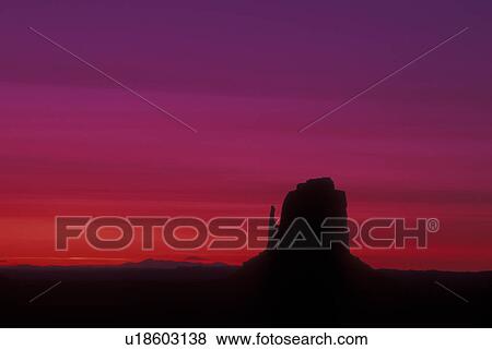Monument Valley Navajo Tribal Park, AZ, Arizona, The Right/East Mitten Butte, sunrise View Large Photo Image Stock Photo - Monument Valley Navajo Tribal Park, AZ, Arizona, The Right/East Mitten Butte, sunrise. Fotosearch