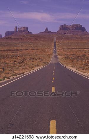 Stock Photo -  Monument Valley, UT, Utah, Route 163. Fotosearch