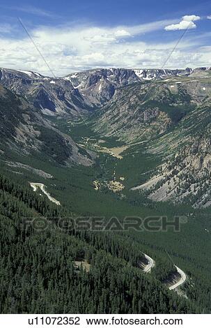 MT, Montana, Custer National Forest, Beartooth Highway Scenic Byway, Rocky Creek Canyon form Vista Point View Large Photo Image Stock Image - MT, Montana, Custer National Forest, Beartooth Highway Scenic Byway, Rocky Creek Canyon form Vista Point. Fotosearch