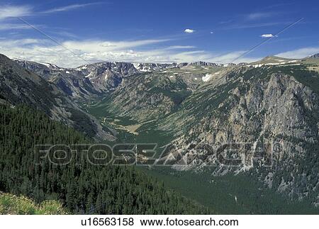 MT, Montana, Custer National Forest, Beartooth Highway Scenic Byway View Large Photo Image Stock Photo - MT, Montana, Custer National Forest, Beartooth Highway Scenic Byway. Fotosearch