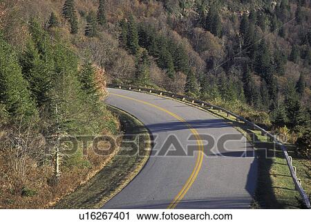 NC, North Carolina, Blue Ridge Parkway, mountains, fall, road View Large Photo Image Stock Image - NC, North Carolina, Blue Ridge Parkway, mountains, fall, road. Fotosearch