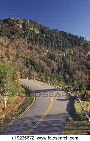 NC, North Carolina, Blue Ridge Parkway, mountains, fall, road View Large Photo Image Stock Image - NC, North Carolina, Blue Ridge Parkway, mountains, fall, road. Fotosearch