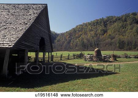 NC, North Carolina, Great Smoky Mountains National Park, Pioneer Farmstead, fall View Large Photo Image Stock Photo - NC, North Carolina, Great Smoky Mountains National Park, Pioneer Farmstead, fall. Fotosearch
