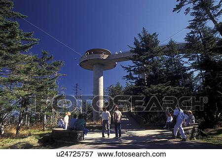 NC, North Carolina, Great Smoky Mountains National Park, Clingmans Dome, summit, overlook View Large Photo Image Stock Photo - NC, North Carolina, Great Smoky Mountains National Park, Clingmans Dome, summit, overlook. Fotosearch