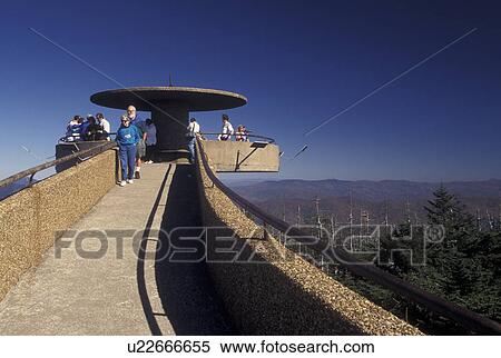 NC, North Carolina, Great Smoky Mountains National Park, Clingmans Dome, summit, overlook View Large Photo Image Stock Photography - NC, North Carolina, Great Smoky Mountains National Park, Clingmans Dome, summit, overlook. Fotosearch