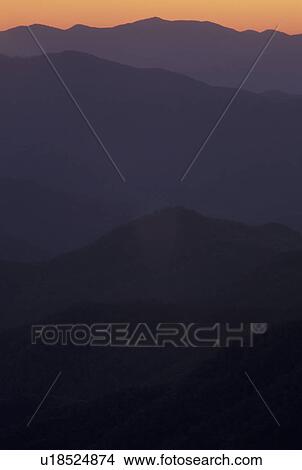 NC, North Carolina, Pisgah National Forest, mountains, sunset View Large Photo Image Picture - NC, North Carolina, Pisgah National Forest, mountains, sunset. Fotosearch